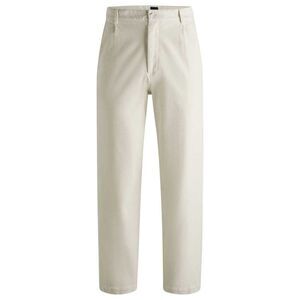 Boss Mens Relaxed Fit Pants / White